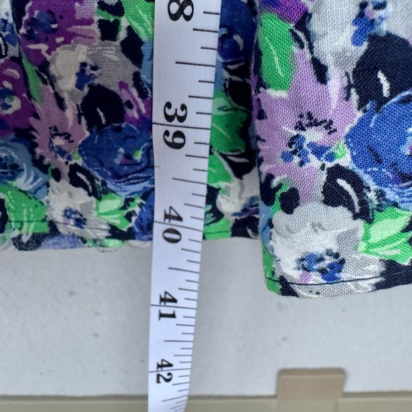 Vintage 70s 80s Floral Long Sleeve Tie Top and Maxi Skirt Set - Picture 13 of 13